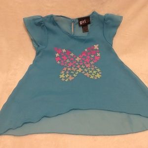 Girls sheer top, pretty and light! Worn once!